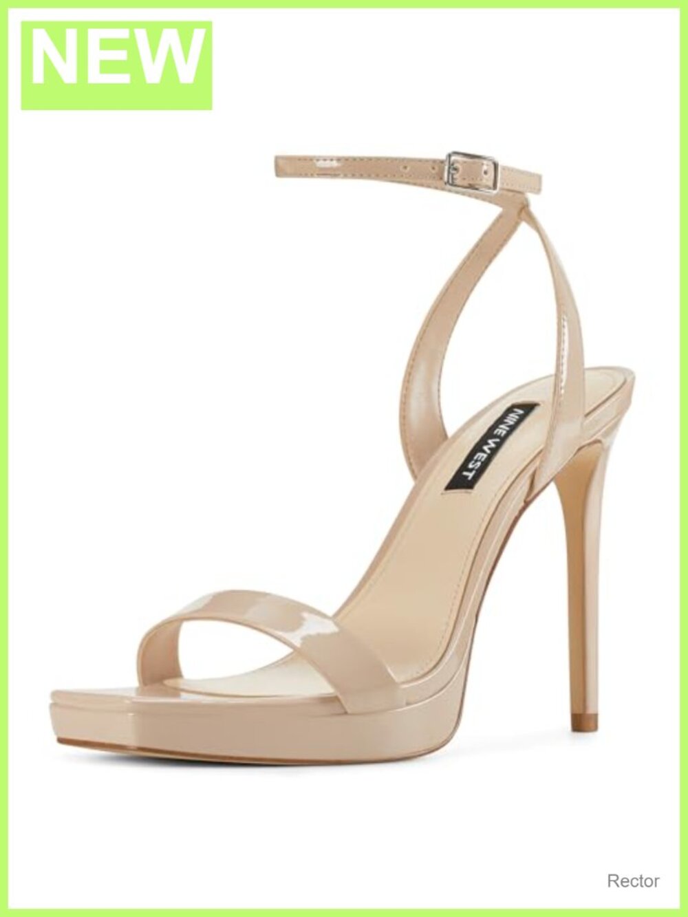 Nine West Zadie Strappy Heeled Sandals - Open Toe Ankle Strap Stiletto Platform
